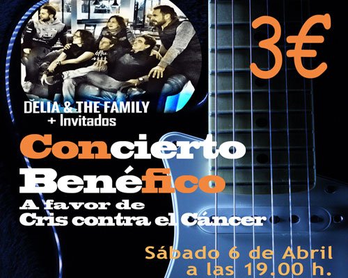 Concierto Solidario "Delia & The Family", sábado 6 de abril