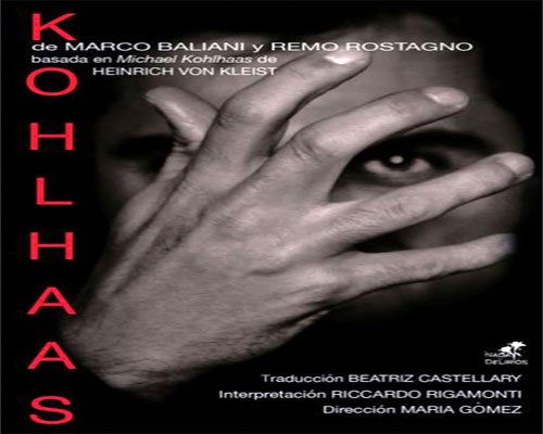 Teatro Jóvenes/Adultos "Kohlhaas", viernes 5 de abril