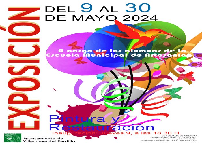 Exposición Alumnos Pintura y Restauración de Muebles fin de curso'24