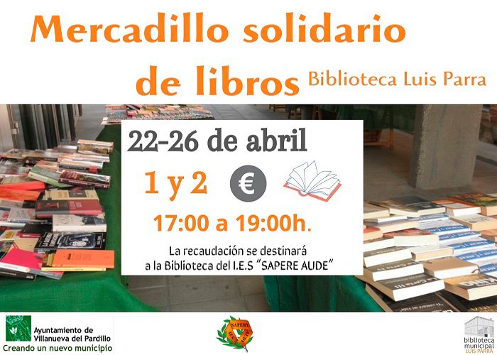 Mercadillo solidario de libros 2024 en la Biblioteca