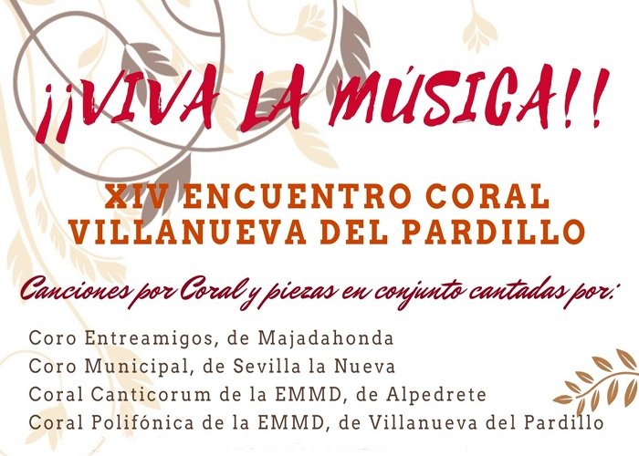 XIV Encuentro de Corales de Villanueva del Pardillo, sábado 8 de junio'24